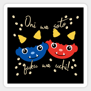 Setsubun Oni Red and Blue Demons Magnet
